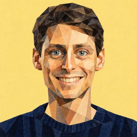 Cubist portrait of Luca Grementieri
