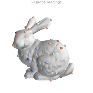 Interpolating sparse samples onto a surface