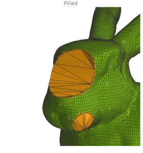 Refining to a size or to the surrounding density